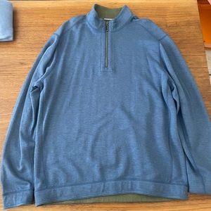Tommy Bahama reversible 1/4 zip jacket